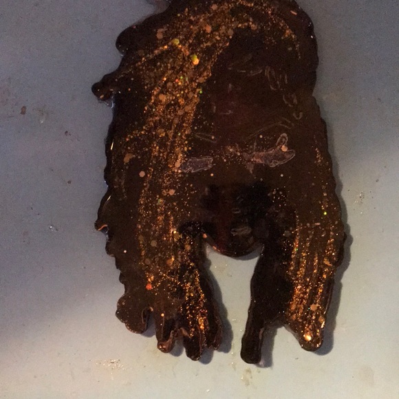 Black Girl Magic!Loc girl platter & coaster. Order as many coasters as you like. - Picture 4 of 4